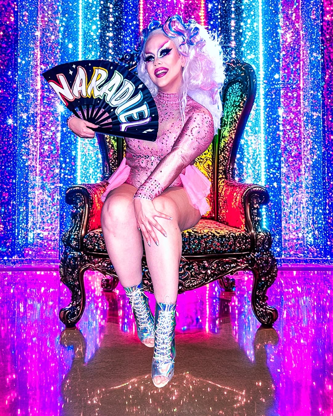 Imagen cover de mi single ´Soy Drag Queer´ - Arte drag por Naradiel