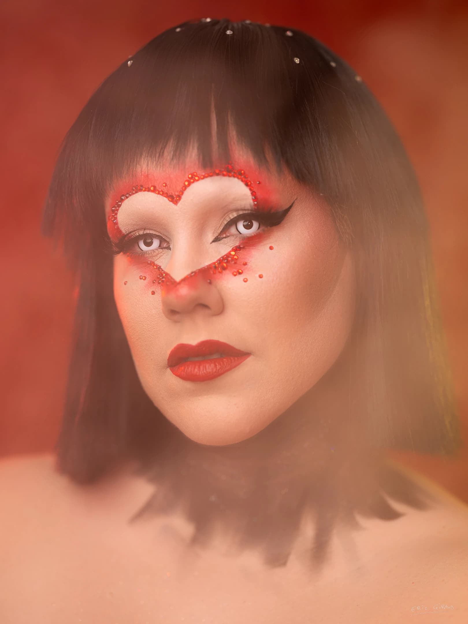 Maquillaje para anuncio de taller fotográfico - Maquillaje artístico por Naradiel por Eric Gibaud